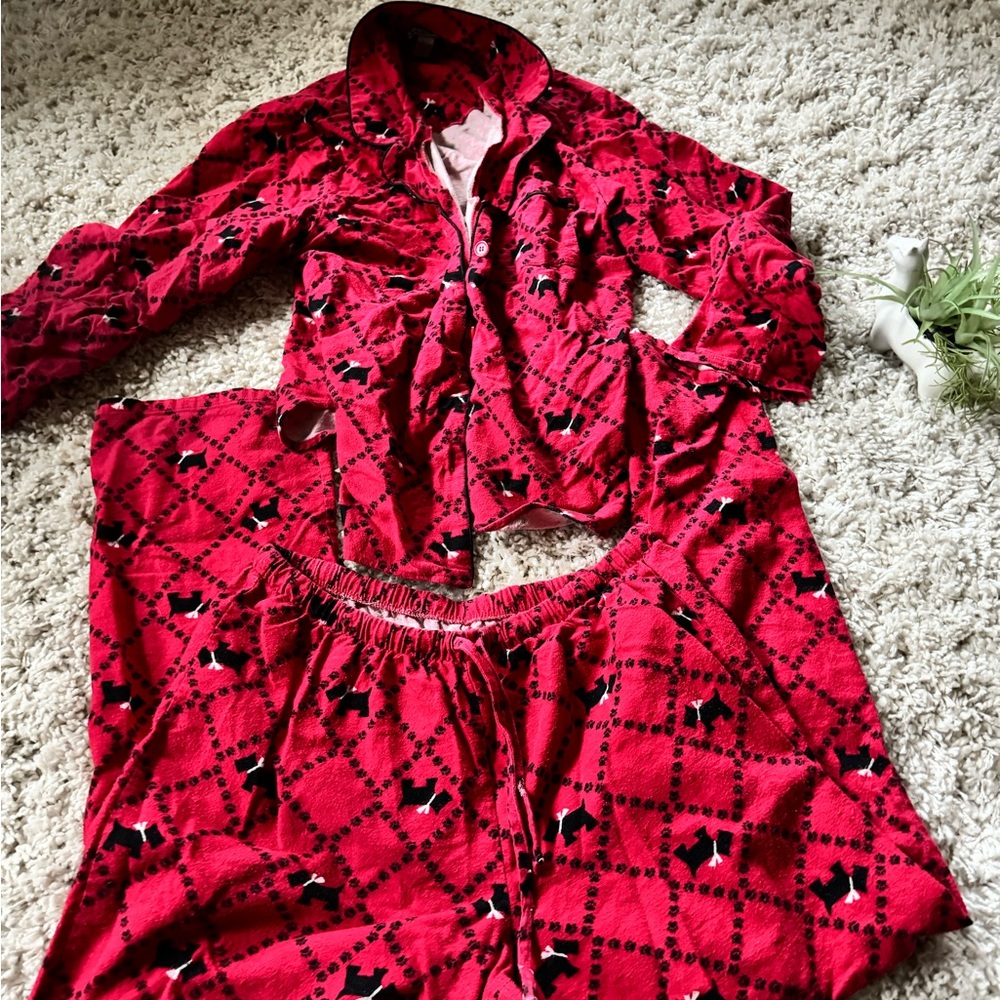 super cute Christmas holiday dog lover dog mom long sleeve pajama pair b…
